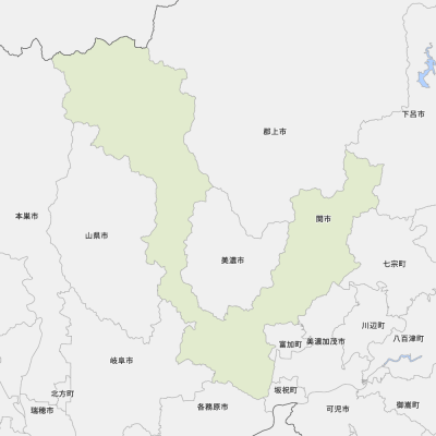 岐阜県___関市の地図