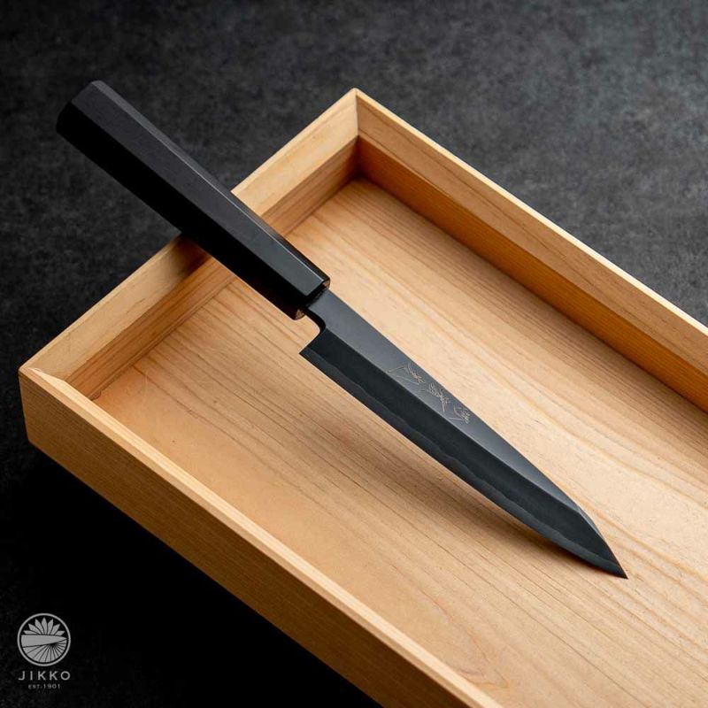 【銀座 銀三鋼】 片刃 切付ペティ