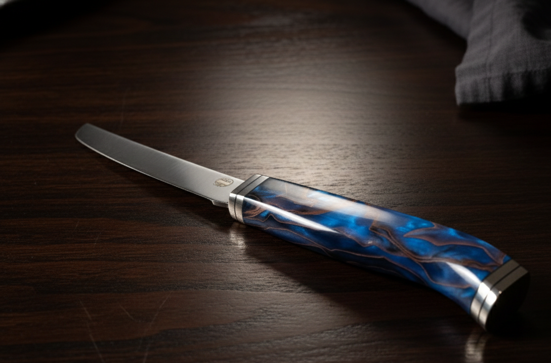 ノコギリのように引きちぎる安物とは違う。肉の細胞を「分かつ」極限の切れ味。