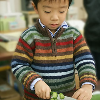 お子様のお誕生日包丁をプレゼント