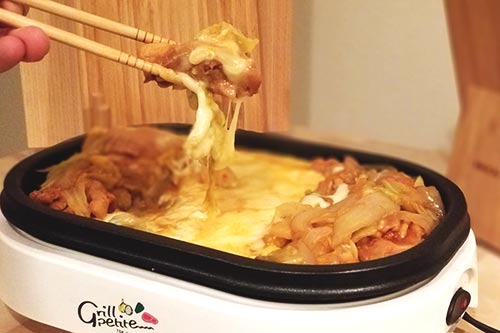 チーズタッカルビ ホットプレートで仕上げる チーズタッカルビ ホットプレートで仕上げる