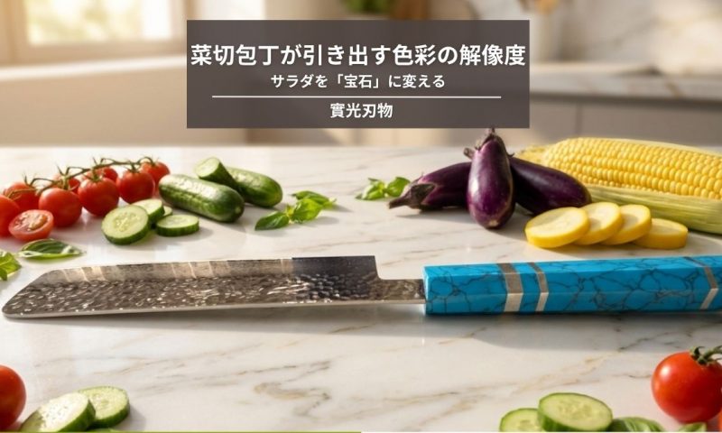 サラダを「宝石」に変える。菜切り包丁が引き出す色彩の解像度