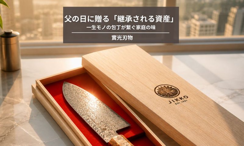 父の日に贈る「継承される資産」。一生モノの包丁が繋ぐ家庭の味