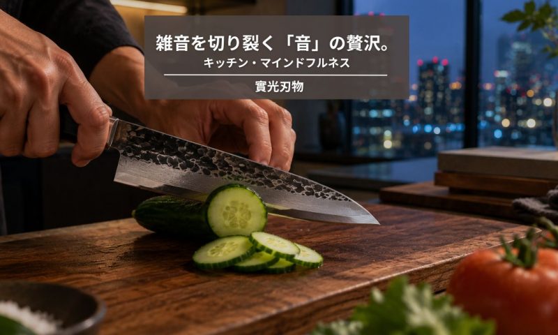 雑音を切り裂く「音」の贅沢。鋼の包丁が奏でるキッチン・マインドフルネス（音と静寂編）